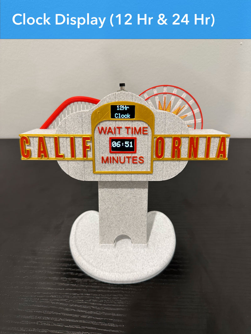 Cali Wait Time Sign